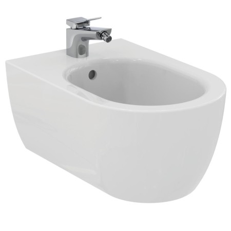 IDEAL STANDARD BLEND CURVE WALL-HUNG BIDET MATT WHITE