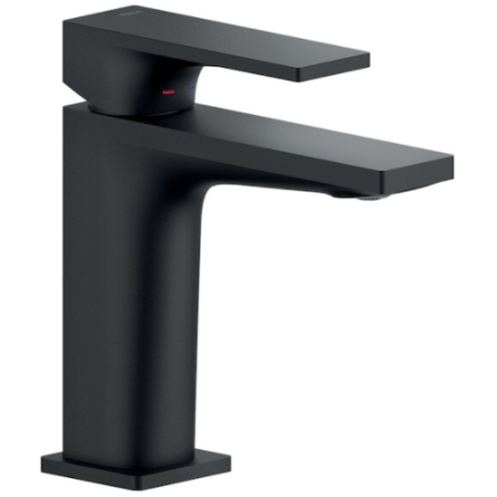 NOBILI SEVEN BLACK MATT BASIN MIXER WITHOUT WASTE