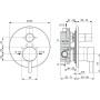 IDEAL STANDARD CERALINE MISCELATORE AD INCASSO PER VASCA/DOCCIA NERO OPACO
