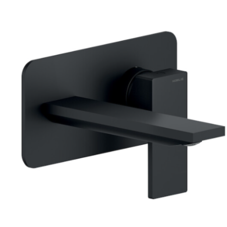 NOBILI SEVEN WALL-MOUNTED BASIN MIXER L. 15 CM MATTE BLACK