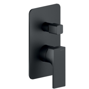 NOBILI SEVEN BUILT-IN SHOWER MIXER WITH 2-WAY MATTE BLACK