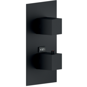 NOBILI SEVEN THERMOSTATIC SHOWER MIXER WITH 2-WAY MATTE BLACK