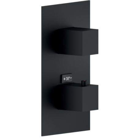NOBILI SEVEN THERMOSTATIC SHOWER MIXER WITH 2-WAY MATTE BLACK
