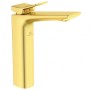 IDEAL STANDARD CONCA MISCELATORE LAVABO MONOCOMANDO DA APPOGGIO SU PIANO S/SCARICO BRUSHED GOLD