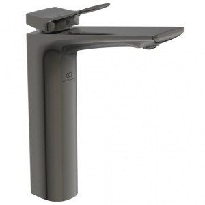 IDEAL STANDARD CONCA SINGLE-LEVER BASIN MIXER FOR COUNTERTOP WITHOUT MAGNETIC DRAIN GREY