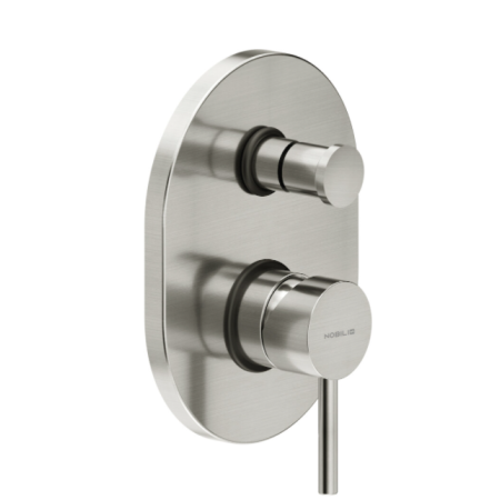 NOBILI ACQUERELLI BUILT-IN SHOWER MIXER WITH 2-WAY STAINLESS STEEL