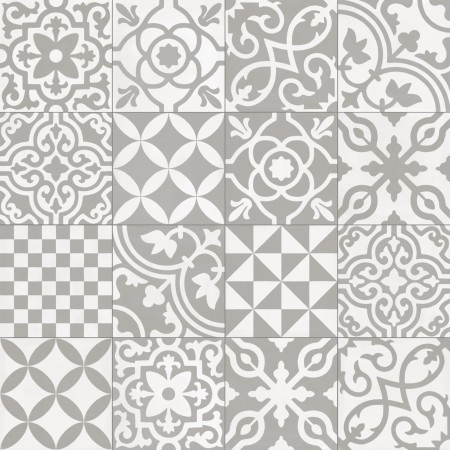 RAGNO CERAMICHE CONTRASTI GRIGIO DECORO MIX 20X20