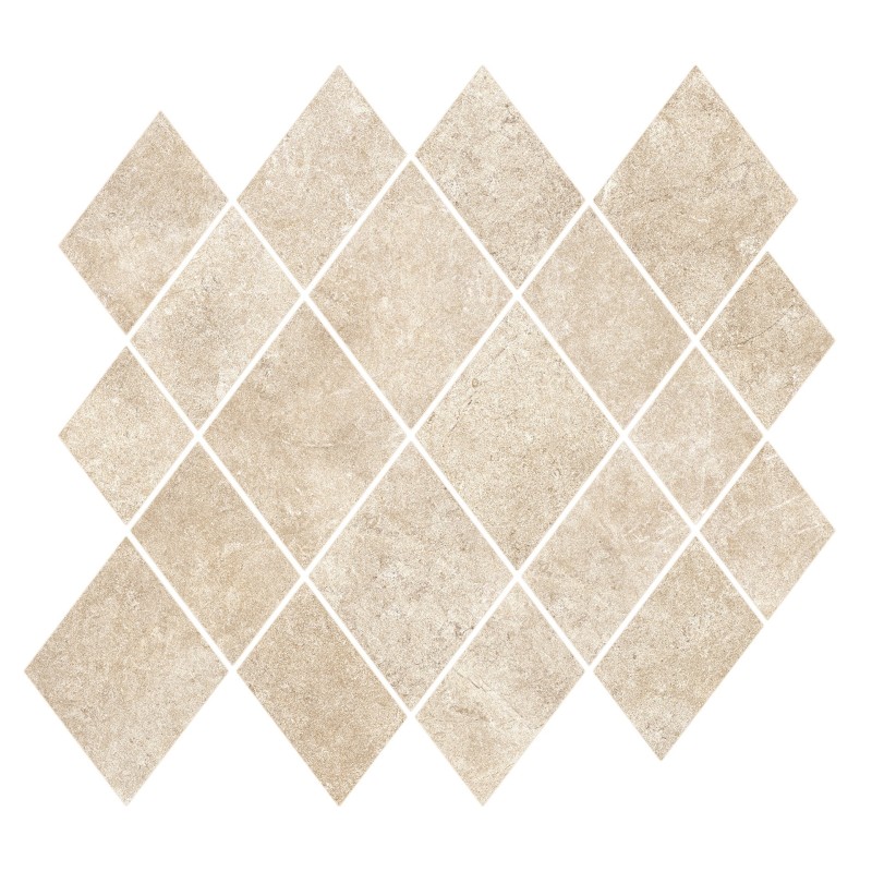 RAGNO CERAMICHE REALSTONE ARGENT SABBIA MOSAICO ROMBI