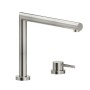 NOBILI ACQUERELLI FAUCET MIXER WITH RETRACTABLE SPOUT IN STAINLESS STEEL