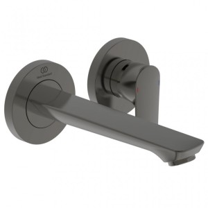 IDEAL STANDARD CONNECT AIR WALL-MOUNTED BASIN MIXER SPOUT 185MM MAGNETIC GREY