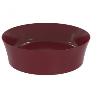 IDEAL STANDARD IPALYSS ULTRA-THIN ROUND BASIN 400X400 MM COUNTERTOP POMEGRANATE