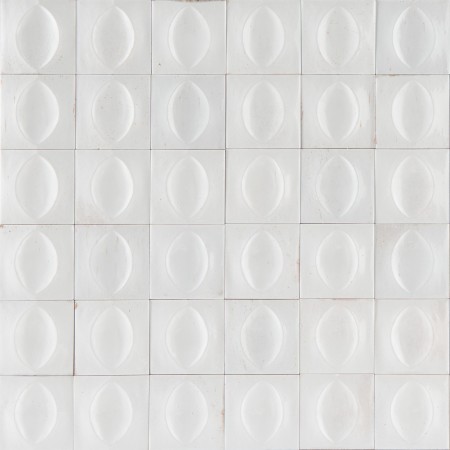 RAGNO CERAMICHE GLEEZE BIANCO STRUTTURA EGG 3D GLOSSY 10X10