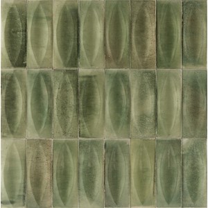 RAGNO CERAMICHE GLEEZE GIADA STRUTTURA EYE 3D GLOSSY 7.5X20