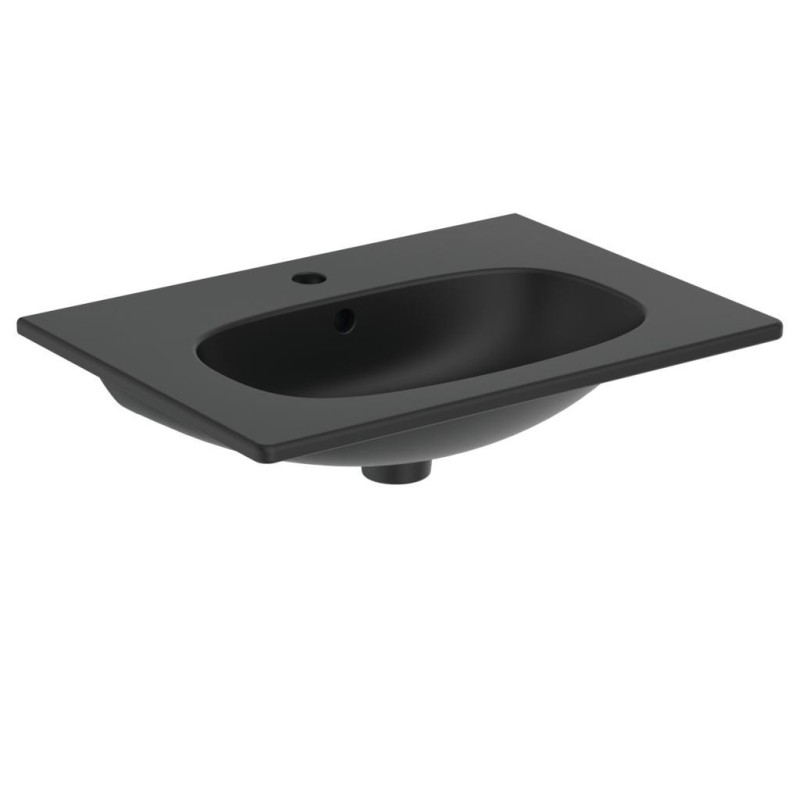 IDEAL STANDARD TESI LAVABO TOP 600 MM NERO SETA