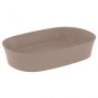 IDEAL STANDARD IPALYSS LAVABO ULTRASOTTILE OVALE 600X380 MM DA APPOGGIO KASHMIR