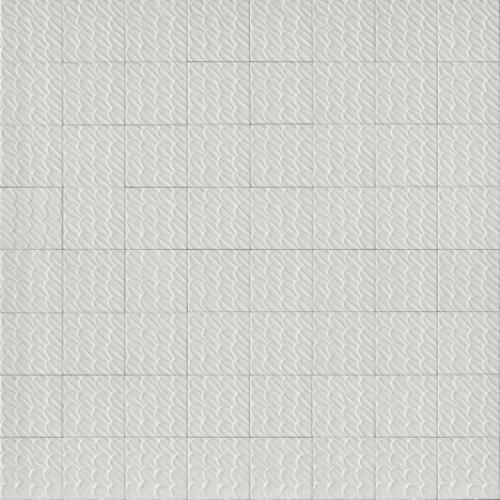 RAGNO CERAMICHE SOL BIANCO GLOSSY STRUTTURA PIUMA 3D 15X15
