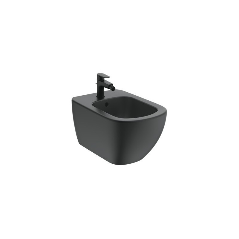 IDEAL STANDARD TESI BIDET SOSPESO C/FISSAGGI NASCOSTI NERO OPACO