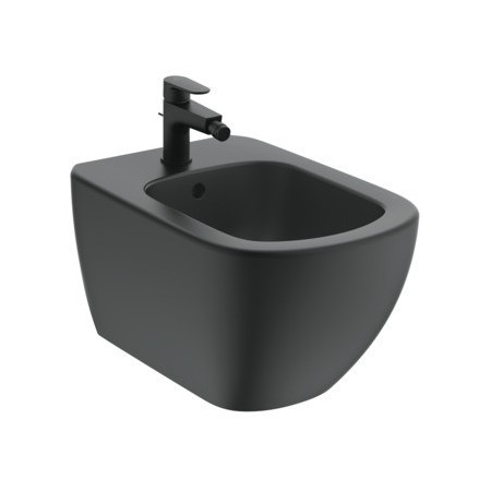 IDEAL STANDARD TESI BIDET SOSPESO C/FISSAGGI NASCOSTI NERO OPACO