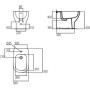 IDEAL STANDARD ESI BIDET FILO PARETE NERO OPACO