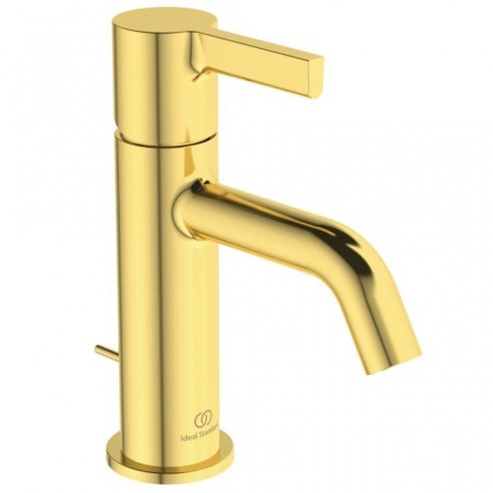 IDEAL STANDARD JOY SINGLE-LEVER BASIN MIXER TAP DECK-MOUNTED BRUSHED GOLD
