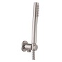 PAFFONI ROUND BUILT-IN SHOWER SET COMPLETE STEEL LOOKING