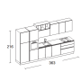 ARREX ARREX FUTURA Composizione 363-2 Gola cm 363