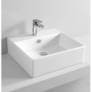 ARTCERAM SRL QUADRO LAVABO SOSPESO APPOGGIO 50X48 BIANCO