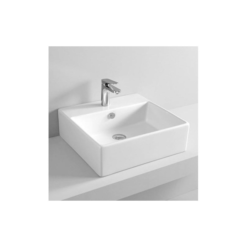 ARTCERAM SRL QUADRO LAVABO SOSPESO APPOGGIO 50X48 BIANCO