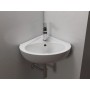 GLOBO LAVABO ANGOLO TORANO 41X46 BIANCO LUCIDO