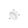 GLOBO LAVABO ANGOLO TORANO 41X46 BIANCO LUCIDO