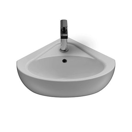 GLOBO LAVABO ANGOLO TORANO 41X46 BIANCO LUCIDO
