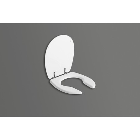 SANITOSCO KELA SEAT WITH FRONT OPENING IN WHITE POLYESTER