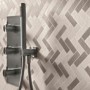 RAGNO CERAMICHE TERRACRUDA MOSAICO DEGRADE' CALCE/LUCE 33.2X128.8