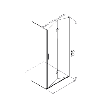 FOLDING SIDE x SHOWER BOX SEI CORNER 1 FOLDING+FIXED