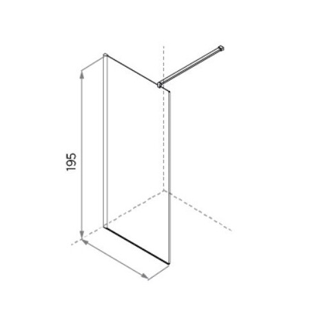 FIXED SIDE x SEI ANGLE 1 FOLDING DOOR+FIXED