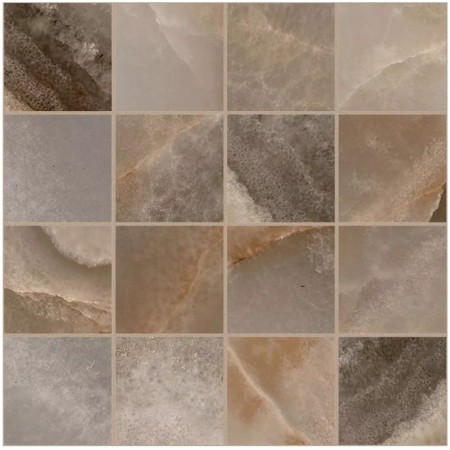 REVES REVE CHOCO GLOSSY MOSAICO 30x30 - 6MM