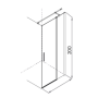 HINGED SIDE x DEDALO CORNER PLUS HINGED DOOR + FIXED