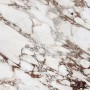TAVOLO ATRIUM KERAMIK PREMIUM ROUND 160X73,5H BASE CRISTALLO SPECCHIATO COUTURE BRONZO - PROFILO BRUSHED BRONZE