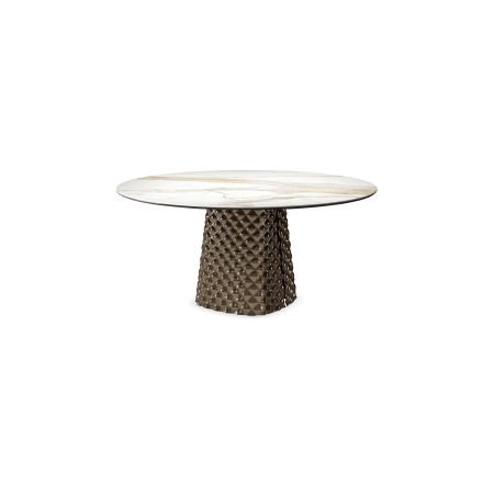 TAVOLO ATRIUM KERAMIK ROUND Ø 158xh73,5 - BRONZO