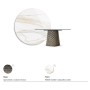 TAVOLO ATRIUM KERAMIK ROUND Ø 158xh73,5 - BRONZO