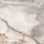 TAVOLO ATRIUM KERAMIK PREMIUM ROUND 160X73,5H BASE CRISTALLO SPECCHIATO COUTURE BRONZO - PROFILO BRUSHED GREY