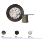 TAVOLO ATRIUM KER-WOOD ROUND Ø160x74,5H - BRONZO/ROVERE