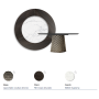 TAVOLO ATRIUM KER-WOOD ROUND Ø180x74,5H - BRONZO/ROVERE