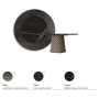 TAVOLO ATRIUM KER-WOOD ROUND Ø180x74,5H - BRONZO/ROVERE