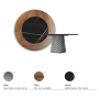TAVOLO ATRIUM KER-WOOD ROUND Ø160x74,5H - FUME/NOCE