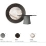 TAVOLO ATRIUM KER-WOOD ROUND Ø160x74,5H - FUME/ROVERE