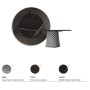 TAVOLO ATRIUM KER-WOOD ROUND Ø160x74,5H - FUME/ROVERE