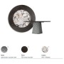 TAVOLO ATRIUM KER-WOOD ROUND Ø160x74,5H - FUME/ROVERE