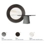 TAVOLO ATRIUM KER-WOOD ROUND Ø180x74,5H - FUME/ROVERE
