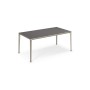 TAVOLO BOULEVARD 160x90x75H - BASE TITANIO